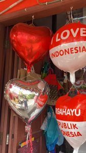 Balon Foil Merah Putih untuk Perayaan Dirgahayu HUT RI