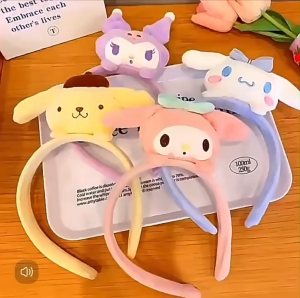 Băng đô cài tóc Doudou Băng đô rửa mặt Bờm cài tóc gấu Sanrio dễ thương Hàn Quốc hot trend FG046