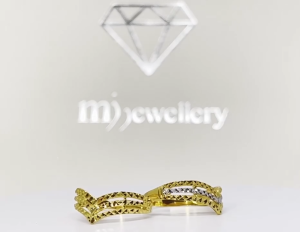 MJ Jewellery 916/22K Gold V-Shaped Ring C88