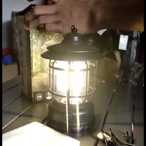 【Garansi 10 tahun】 Lampu Lentera LED Lampu Tenda Camping Lampu Camping USB-C Rechargeable  Canping Lamp 3 COB