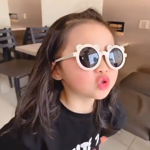 Fashion Round Kids Sunglasses Foldable Baby Sunglasses Cute Bear Boys Girls Vintage Sun Glasses UV Protection Classic Children Eyewear 太阳眼镜