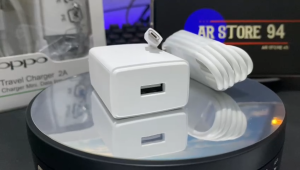 Charger Casan Hp Op A1K A3S MICRO Usb 2A Adapter Cable Charger - Putih AR