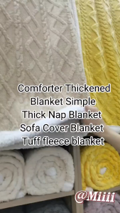 Comforter Thickened Blanket Simple Thick Nap Blanket Sofa Cover Blanket Tuff fleece blanket