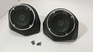 Motorcycle BackRest Tour Pack Pak 6.5 Speaker Pods for Harley Davidson Touring CVO Road King Street Ultra Electra Glide 14 Up