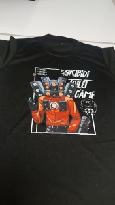 ( Kaos Anak ) Monstahopkids Kaos Anak Laki-Laki Perempuan Motif SKIBIDI GAME Bahan 24s