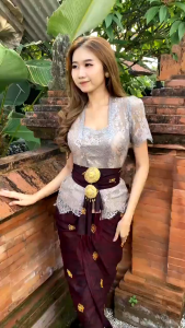 ATASAN KEBAYA METALIK PENDEK - KEBAYA BROKAT BALI