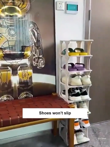 Hisoa Multi-tier Shoe Rack Simple Storage Rack For Dormitory Bedroom Shoe Storage Organizer Shelf