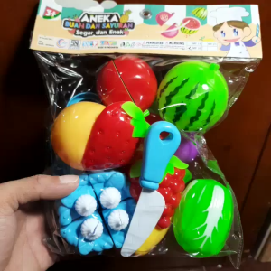 Toys - Mainan Anak Masak Masakan Buah Sayur dan Kue Tart Potong MF 20