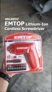 EMTOP Lithium-Ion Cordless Screwdriver ECSR0402