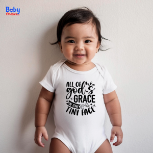 Baby Onesies PH: All of God's Grace Statement Baby Clothes for Newborns & Up to 12 Months