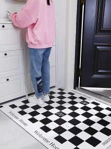 Keset Karpet Lantai Aesthetic Bahan Kulit & Anti Kusut