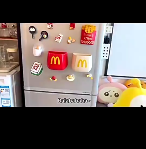 Multi-Purpose Plastic Magnetic Stationery Collection Box Space Saving Magnetic Fridge Storage Box