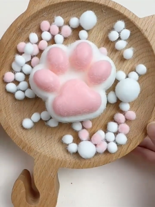 Bevavar Taba Squishy Mainan Pencet Squeeze Soft Cat Paw Lembut Stress Relief Toy
