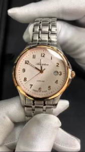ADRIATICA Swiss Made Watches Silver Rose Gold Case Mens Stainless Steel Band Watch 40mm A1272.R123Q