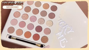 25 Shades Cream Elf Eyeshadow Super Fire Glitter Pearlescent Matte Affordable Earth Eyeshadow Palette Eyeshadow ribbon brush