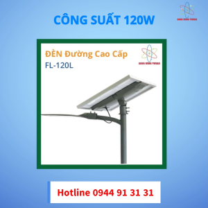 Đèn Đường Gió Cao Cấp Năng Lượng Mặt Trời Solar Light 120W FL-120L