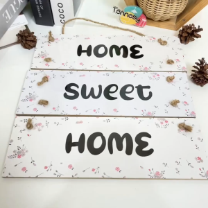 Hiasan Dinding Kayu Susun HOME SWEET HOME Wall Decor Poster Dekorasi Rumah Kamar Tidur Ruang Tamu