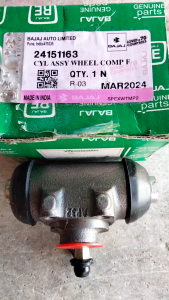 1PC Bajaj Cylinder Assembly Wheel Comp FRONT (24151163) High Quality Genuine BAJAJ Parts RE Original Three Wheelers BSC