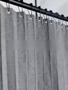 Foldable Shower Curtain Waterproof Magnetic Buckle Bathroom Partition Shower Dry Wet Separation
