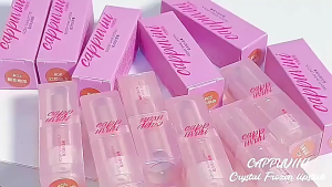 CAPPUVINI Crystal Frozen Liquid Lipstik Watery Mirror Lipstick Waterproof XX202