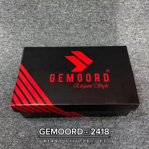 Gemoord G2418 Kayden Putih Coklat - Sepatu Sneakers Casual Sport Pria