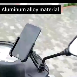 Holder HP Motor Full Besi Aluminium di Spion Motor Universal