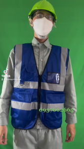 Áo Lưới Gile Phản Quang BẢO HỘ LAO ĐỘNG palide cao cấp Cho Công nhân Công trình Thợ Xây Vệ sinh Kĩ Sư Xây Dựng ÁO PHẢN QUANG BAN ĐÊM PHÁT SÁNG