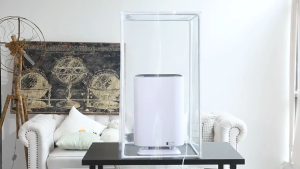 SHANBEN Smart Air Purifier Air Detector 5 Million Negative Ion 650m3/h CADR Intelligent PM2.5 Vaule Display Negative Ionizer Remove Odors/Pet Dander/Smog/Pollen Anti-Allergy/Germs 99.9% Sterilization Rate，Full English