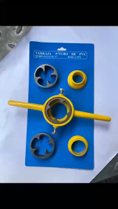 👍Priority 24H+High Quality👍6pcs PVC Pipe Threader NPT Thread Tap Die Set Powerful 1/2 3/4 1 Inch Plumbing PVC Thread Tool Maker Screw Die Set Hand Tool
