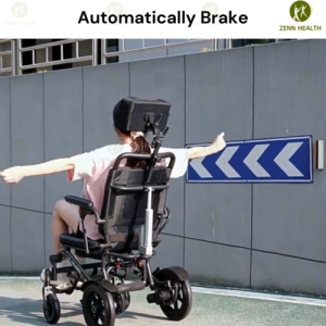 Premium Carbon Fiber Coated Lightweight Electric Wheelchair - Auto Motor Wheelchair Kerusi Roda Elektrik Ringan Travel