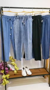 Celana Baggy Jeans Wanita: Celana Baggie Snow Kancang, Jumbo, dan Highwaist