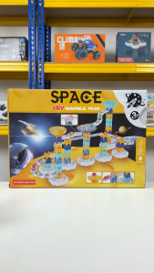 MAINAN ANAK EDUKASI DIY MARBLE RUN SPACE KREATIF SERU KADO TERBAIK SNI Gundu Kelereng Race