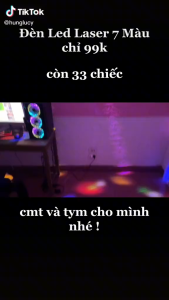 Đèn Sân Khấu Pha Lê Bóng đèn LED xoay được hiệu ứng ánh sáng sân khấu được tặng kèm đui bóng