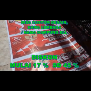 Spanduk HUT RI 79 Dirgahayu Republik Indonesia Promo Merdeka Bisa Custom dan Request Desain