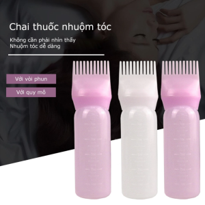 Bình Xịt Dầu Gội Nhuộm Tóc Bằng Nhựa 120Ml Với Bộ Phân Phối Cọ Chia Độ Dụng Cụ Tạo Kiểu Nhuộm Tóc Cho Salon