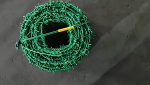 200M Barbed wire rust-proof green plastic-coated steel wire anti-theft anti-climbing barbed wire orchard purse Seine
