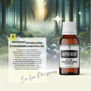 Eco Premium Juniper Berry Essential Oil 100% Pure Therapeutic Grade Steam Distilled 100% Pure Vegan Aromatherapy