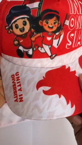 Topi Baseball Anak Merah Putih Tema Kemerdekaan RI Motif Printing