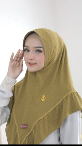 (Rafilah 013) Hijab Instan Isyana Jersey Jaguar ♥ Khimar Jilbab Kerudung Muslim Pet Antem By Rafilah Collection