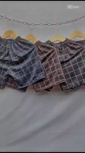 ISI 5PCS CELANA KOLOR TANTAN KOTAK GARIS AESTHETIC MODEL VINTAGE TREND TERBARU YANG SEDANG HITS