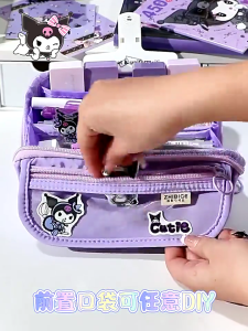 Tempat pensil aesthetic terbaru pencil case box pensil korea organizer box pensil cute terbaru Kapasitas besar