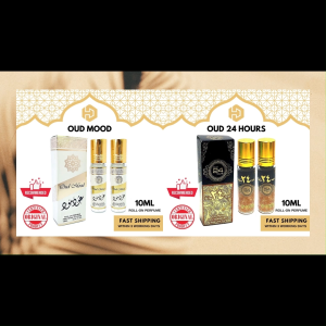 Roll On 10ml Oil Perfumes | Original from Dubai | Oud Mood Oud 24h Pure Musk Hareem Al Sultan