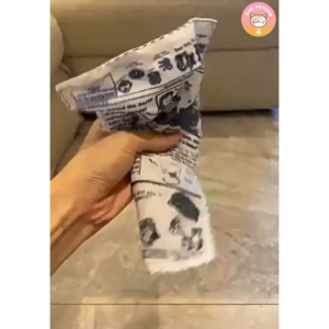 ของเล่นสุนัข หนังสือพิมพ์แบบผ้าขยี้ขยำมีเสียงก็อบแก็บ ลดความเบื่อหน่าย คลายเครียดได้ดี B052