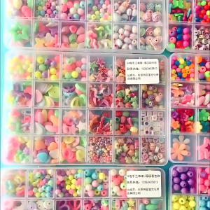[TOS] DIY manik manik kalung gelang bando SET PAKET tali kawat gunting mainan edukasi aksesoris kreatifitas anak meronce monte warna warni kotak kerajinan tangan perempuan cewek beaded beads kit 24 montesori montessori kado hadiah mutiara perhiasan bandan