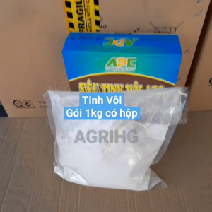Phân bón Siêu Tinh Vôi APC nông nghiệp Gói 1kg Có hộp   Giúp tăng PH sạch khuẩn giữ ẩm ổn định P.H đất cải tạo đất AGRIHG