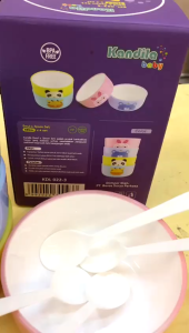 KANDILA BOWL & SPOON SET KDL 022-3 460ML isi 4pcs bowl