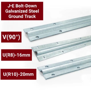 【COD】Galvanized Steel 1M/PC R8/R10/DV Sliding Gate Rail Track Hardware U Groove Ground Tracks Rails