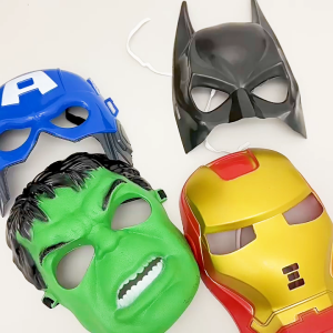 Sweetybayibayi Kids Cartoon Anime Mask Spiderman IronMan Cosplay Mask Captain America Hulk Mask Birthday Party Cosplay Costume Mask