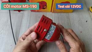 Còi hú Motor báo động MS-190 điện áp 220VAC 12VDC [Có sẵn]