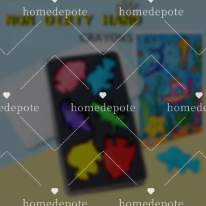 New cartoon shaped crayons  Colors Plastic Crayons for Kids Washable Crayons Painting Kit with Box Non-Toxic Easy to Hold Crayons for Toddlers Babies Coloring Art Supplies for Kids Christmas Birthday Gift